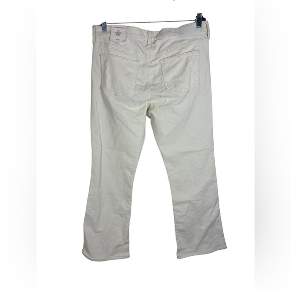 Lucky Brand Sweet Midrise Bootcut Jeans Pants Curduroy Cream 14/32 - Picture 2 of 6